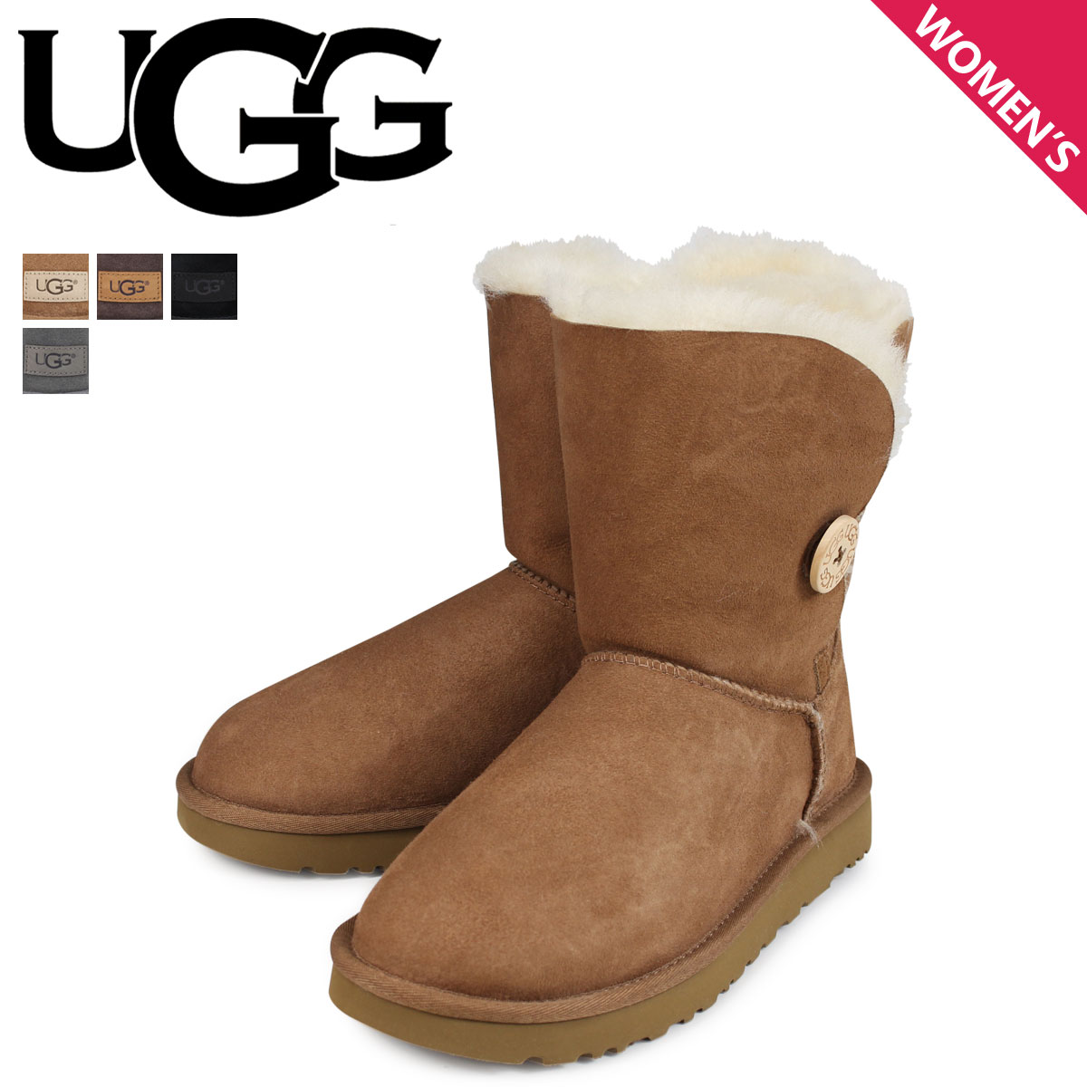  UGG WOMENS BAILEY BUTTON 2 アグ ムートンブーツ ベイリーボタン 2 レディース 1016226