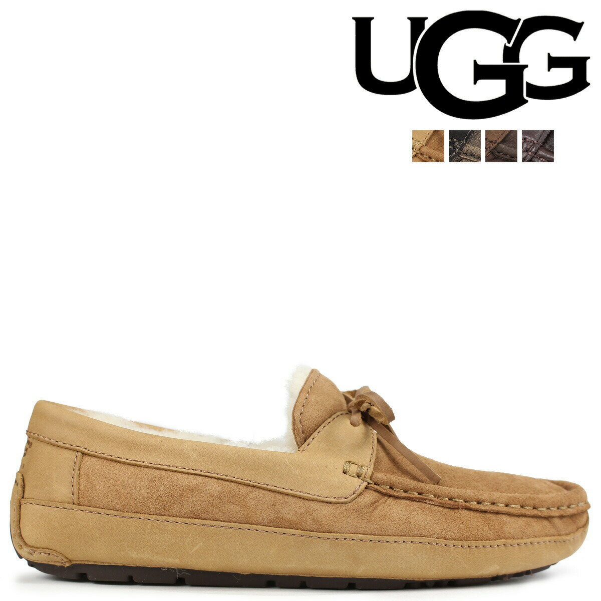 【最大1000円OFFクーポン配布中】 アグ UGG メンズ バイロン モカシン ムートン スリッポ ...