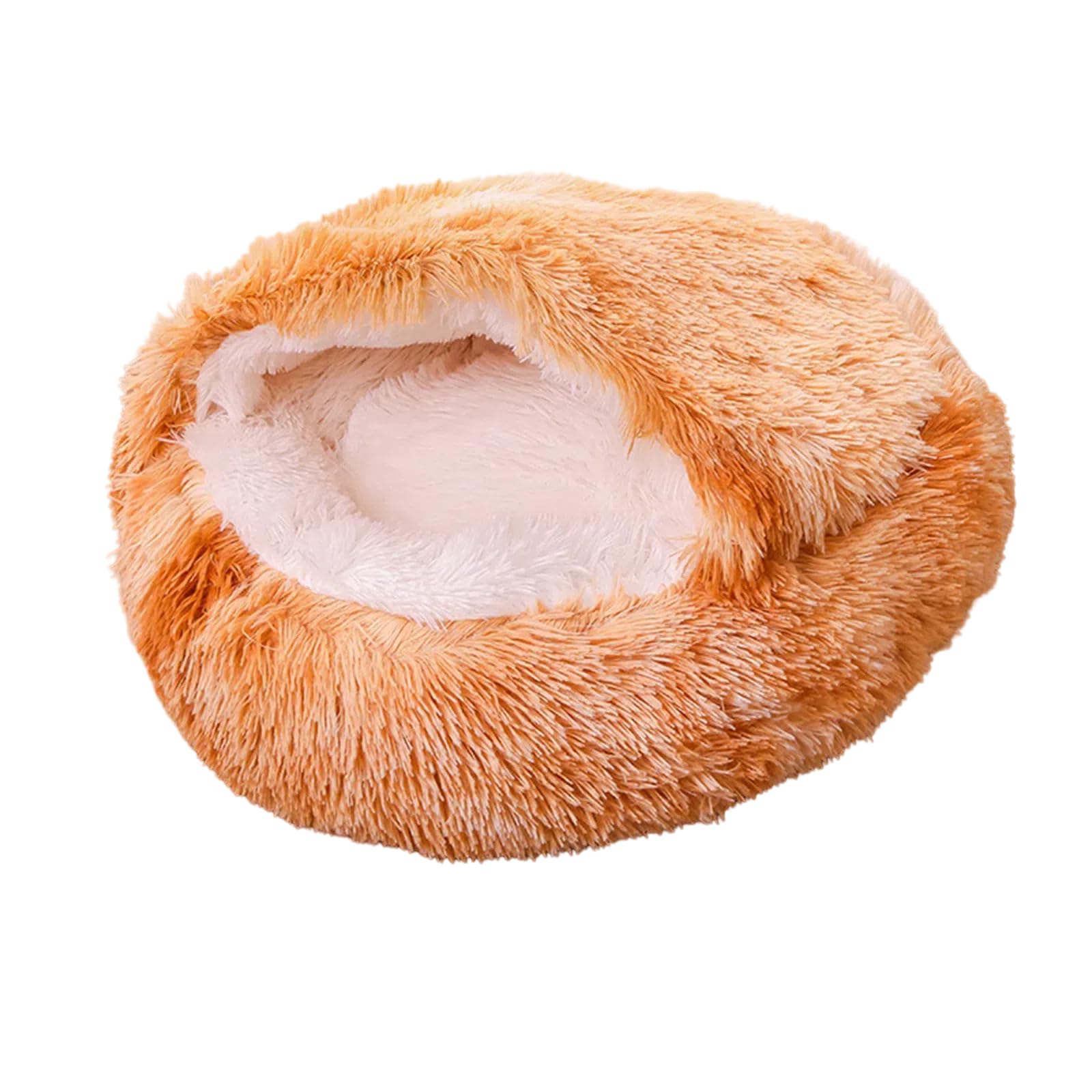 乐天商城 - 猫 ベッド 犬 ベッド 冬ドーム 猫ハウス ペットベッド 猫 犬 クッション 猫 寝床 暖かい 滑り止め 洗える ふわふわ 柔らかい 犬猫兼用 貝殻型 室内用 保温防寒 冬寒さ対策 ペットベッド ドーム 犬 猫用 サイズカラー選択可