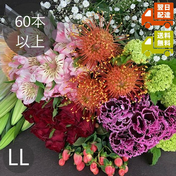 Other - お花の福袋 LLサイズ（60本以上使用・加工なし）｜送料無料｜お花たっぷり季節の生花おまかせセット 切り花 花束 アレンジ用 ご自宅用 来客用 お供え お悔み