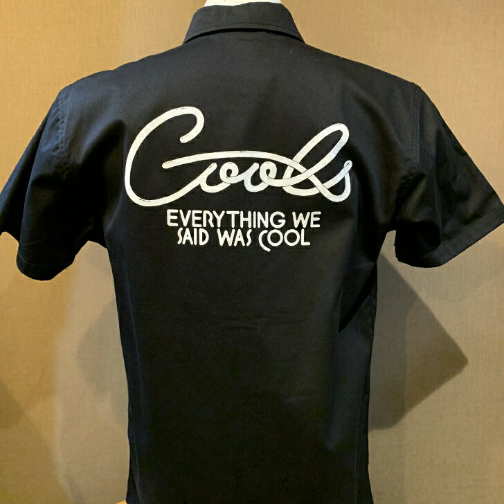 COOLS クールスネオン 半袖オープン ボウリングシャツ クールブロス ストリート ロックンロール ハーレー バイカー COOLBROS メンズ レディース 村山一海