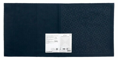 オリムパス 刺し子 花ふきん 布パック 和「Nagomi」 半丸つなぎ (藍) H-2125