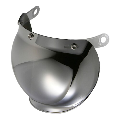 (リード工業) バイク用ヘルメットシールド CR-760 / CR-761 / BC-9 / BC-10 / QP-1 / QP-2用 シルバーミラー UVカット加工 高強度シールド BC-9T
