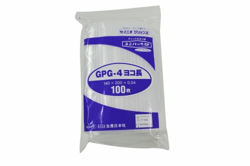 生産日本社 ユニパックGPG-4 ヨコ長 0.04×140×200mm 100枚入