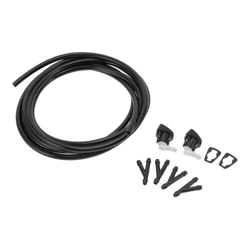 INFINAUTO ウインドシールドウォッシャーノズルキット フロントNo.55372143AB/15247800/551-56427AB/55079049AA for Jeepに対応 Grand Cherokee 2005-2016 ブラック ホワイト 1 セット