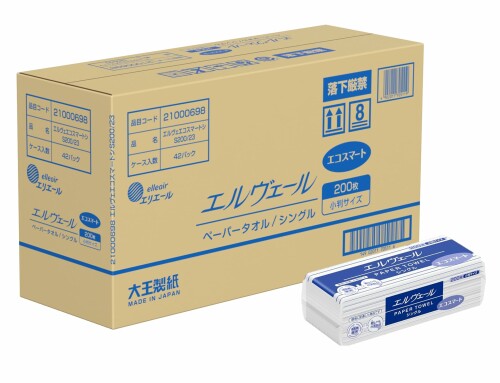 エルヴェール ペーパータオル エコスマート シングル 小判