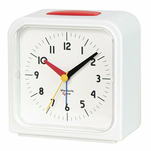 Mikimoto International - エルコミューン 卓上時計 バウハウス GENE ALARM CLOCK Universal Alarm ホワイト DCL-009