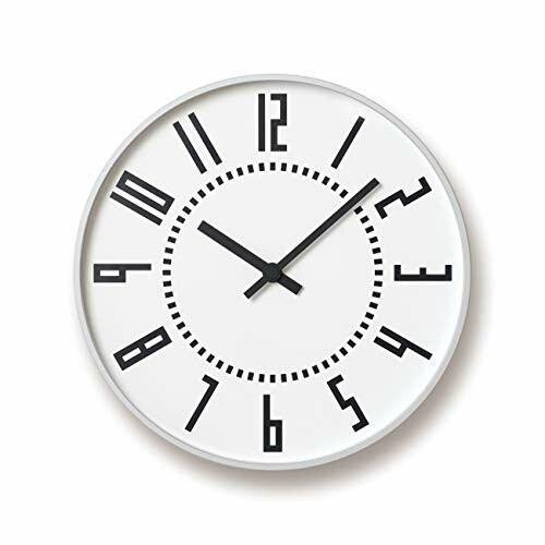 レムノス 掛け時計 アナログ エキクロック アルミニウム 白 eki clock TIL16-01 WH Lemnos 直径:25.6cm