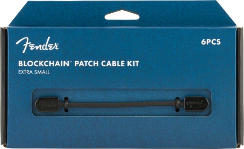 Fender(フェンダー) エフェクター用パッチケーブルセット BlockchainTM Patch Cable Kit, Extra Small, Black