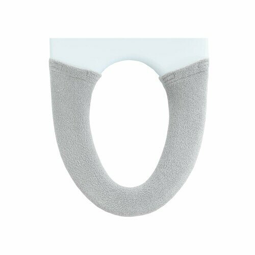 オカ(OKA) コクーン トイレ便座カバー 洗浄・暖房型専用タイプ グレー (洗浄 暖房 洗える ニット あたたかい クッション やわらか)