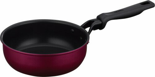 Frying Pans （Aluminum） - サーモス デュラブルシリーズ 炒め鍋 20cm レッド ガス火・IH対応 焦げつきにくい 耐久性コーティング PFOA PFOS不使用 握りやすいハンドル設計 KFM-020D R
