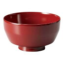 J-kitchens お椀 日本製 面取椀 朱 (1客) 12.7cm 漆塗り 手塗り その壱