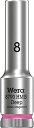 WERA ヴェラ 差込角3/8DR 六角ねじ ボルト用 ディープソケット 六角サイズ8mm 全長64mm 004530