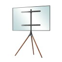 DMM.make DISPLAY/TVスタンド テレビスタンド 43-65インチ VESA対応 左右180°回転 木目3脚 ブラウン DKS-LS3L