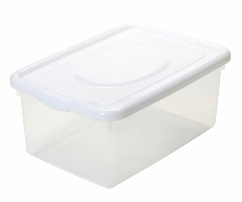 サンコープラスチック 収納ケース シンプルホワイト 幅28.5×奥行40.7×高さ18.5cm ...