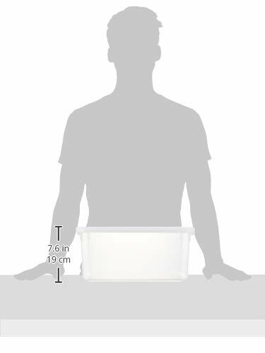 サンコープラスチック 収納ケース シンプルホワイト 幅28.5×奥行40.7×高さ18.5cm ...