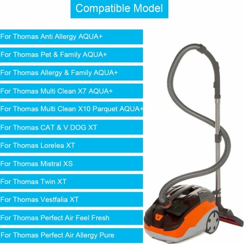 EATBALE 対応Thomas Aqua+ Serie掃除機用交換HEPAフィルター、対応Thomasフィルタ...