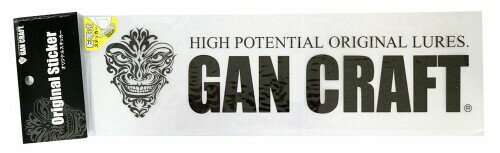 GAN CRAFT(ガンクラフト) オリジナルトランスファーステッカー ロゴタイプ L #01 ブラック.