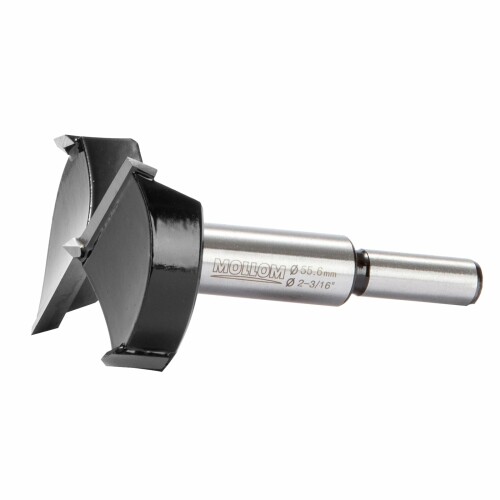 Mollom 2-3/16" (55.6mm) 超硬フォスタードリルビット 【製品サイズ】刃径(穴径):55.6mm (2-3/16インチ),シャンク径:8mm (5/16インチ),切削深さ:60mm (2-3/8インチ),全長:94mm (3-11/16インチ) 【高品質仕様】刃部材質: 高硬度YG8カーバイドを採用(硬度?91HRA、曲げ強度2200N/cm?以上)、再研磨可能で経済性に優れます。シャンク材質: 耐熱・耐腐蝕性に優れたS45C鋼を採用。焼入れ処理により硬度が極めて高く、使用時のシャンクの曲がり変形を効果的に防止します 【2.0mm 超厚刃】産業用グレードの2.0mm厚YG8カーバイドブレードを採用。従来の1.3mmブレードと比較して、使用寿命を27倍にまで延伸しました 【高精度仕様】当社の完全自動化生産ラインにより、製品精度は99%を実現。穴あけ誤差は0.1mm以内に抑えられ、高精度な穴あけ作業に最適です(硬材には対応サイズを、軟材には0.2〜0.5mm小さいサイズを選択されることをお勧めします) 【注意】穴あけ作業はドリルを垂直に保つ必要があります。材料を安定させて滑らかで正確な穴を得るため、万力(バイス)などの固定具を使用することを推奨します。ドリルビットが完全に位置決めされるまで低速で作業し、その後徐々に速度を上げてください。より良い効果を得るために、回転数は2200〜2500 RPMに設定してください 【幅広い用途】 フォースナーホールソーは木材、プラスチック、合板、無垢材、MDF、家具、ドアヒンジ、机などに最適です。注:金属および非鉄金属には使用できません 【ご使用上の注意】大型フォストナードリルビット(60mm以上)をご使用される場合は、ボール盤や卓上ボール盤、立形ボール盤、直立式電動ドリルなど、固定性の高い機械での使用を推奨いたします。手持ちの電動ドリルを使用する場合は、必ず高出力のハンドドリルと、固定効果の高い万力の併用をお願いいたします。これらの条件を満たさない場合、良好な穴あけ精度が得られません Mollom 2-3/16インチ (55.6mm) フォストナードリルビット 精密木工用YG8超硬製で耐久性に優れ、厚さ2.0mmの刃先を装備このヒンジカッターツールは硬質木材、プラスチック、合板に最適 商品コード34081981196商品名Mollom 2-3/16" (55.6mm) 超硬フォスタードリルビット型番FDB01055R6サイズ55.6mm | 2-3/16"カラーブラック///ホワイト※他モールでも併売しているため、タイミングによって在庫切れの可能性がございます。その際は、別途ご連絡させていただきます。※他モールでも併売しているため、タイミングによって在庫切れの可能性がございます。その際は、別途ご連絡させていただきます。