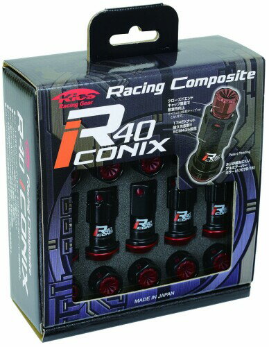 KYO-EI (協永産業) ホイールロックナット Racing Composite R40 iCONIX 樹脂キャップ付 RIF-11KR