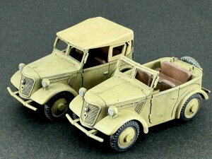 ファイヤースターター(Fire Starter) 1/72 日本 くろがね四起 B型 九五式小型乗用車 後期型 3Dプリンター製キット FS-JPN13_72