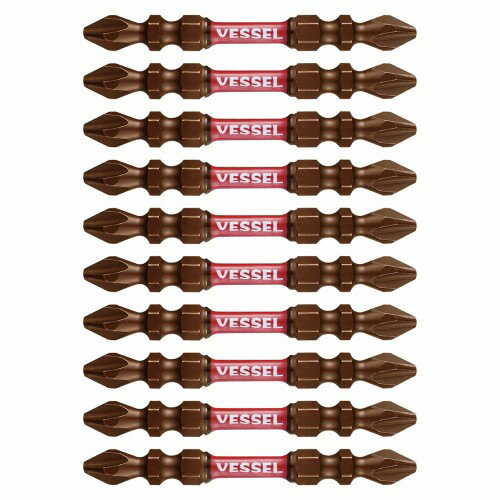 ベッセル(VESSEL) サキスボ トーションビット 両頭 +2×[ファイ]4×65mm 10本組 SST10P2065F