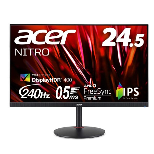 Acer ゲーミングモニター Nitro XV252QZbmiiprx 24.5インチ IPS 非光沢 フルHD 0.5ms 240Hz HDMI (280H..