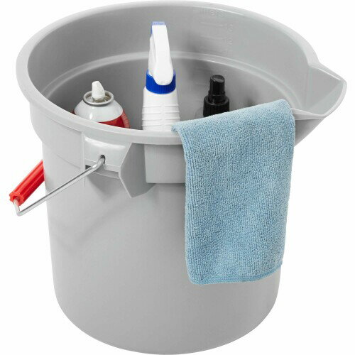 ラバーメイド(Rubbermaid) BRUTE バケツ(L) グレー(13.2L) FG261400GRAY