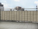 タカショー 日よけ バルコニーシェード グレー 4×0.9m ポリエチレン CLB お好きな長さにカットできる シェード サンシェード オーニング ベランダ 目...
