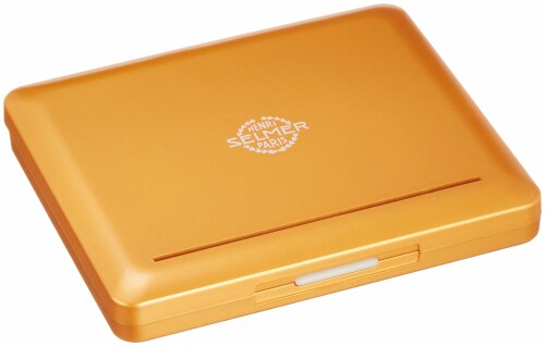 ノナカ アルトサクソフォン用 プラスチック製リードケース セルマーロゴ入り 10枚用 カラー:オレンジゴールド
