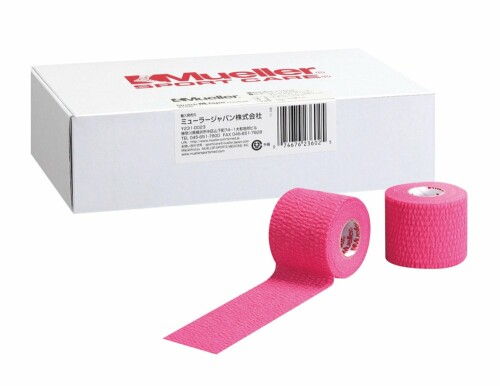 Mueller(ミューラー) ティアライトテープ ピンク Tear light Tape Pink 50mm (6個入り) ソフト伸縮テープ スモールパック 23672 ピンク 50mm