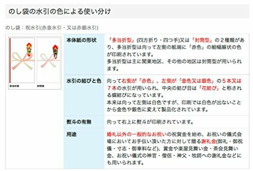 ササガワ 特上のし袋 祝 5-2701 万型 無字 10枚入