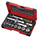 ベッセル(VESSEL) ウッディ ソケットレンチセット 差込角3/8インチ(9.5mm) 16pcs HRW3002M-W