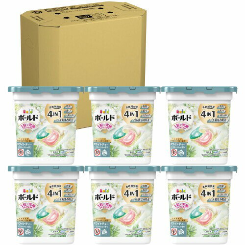 ボールド 洗濯洗剤 ジェルボール 4in1 ホワイトティー＆フローラルの香り 本体 11個×6個 (ケース品)