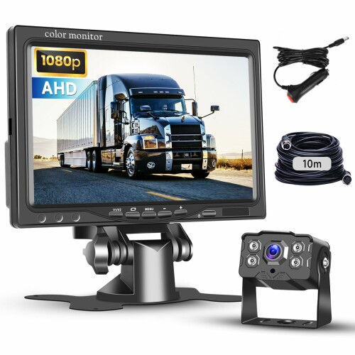 Hodozzy リアビューカメラセット 7インチIPSモニター＆AHDカメラ、バックモニターIP68防水、赤外線ナイトビジョン、4ピン10mケーブル付 トラック/トレーラー/バス/バン/農業/大型車両用（9-36ボルト対応） 【取り付けが簡単なリアビューカメラキット】パーキングエイドはワイヤードシステムです。車のシガーソケットまたはハードワイヤードでシステムに電源を供給します(動作電圧:9-36ボルト)。シガーソケットではプラグアンドプレイで簡単に使用を開始でき、ハードワイヤードにすることでバックする際に自動的にリアビューカメラの映像を表示することができます。4ピンインターフェースを使用して最大1280x720pの高画質画像を伝送し、色ずれや画像が不鮮明になる問題を解決します。 【AHD 7インチカーモニター】IPSフルビューアングルスクリーンを採用し、1080p HDカメラに対応しています。デジタルハイビジョン画像処理機能がバックする際の自信と安全性を高めます。モニターは2つのカメラ入力をサポートし、バックする際に自動的にオンになりリアビューカメラの映像に切り替わります。操作が簡単で、スタンド式または壁掛け式の2通りの取り付け方法が選べます。 【IP68防水&赤外線ナイトビジョンAHDリアビューカメラ】このコンパクトなカメラは耐久性のある金属素材を使用し、優れたIP68防水性能を備えています。悪天候にも対応しやすく、150°の広角レンズを搭載し、夜間視認性にも優れています。 【多彩な機能設定】赤外線リモコンが付属し、画面の回転機能に対応しています。明るさ、コントラスト、色合いを好みに応じて調整可能です。DIYリアビューライン:リアビューカメラの高さ、幅、左右の位置を車種や取り付け位置に応じて自由に設定することができます 【9V-36Vの幅広い車両に対応】このリアビューカメラシステムには10mの延長ケーブルが付属しているため、車、トラック、トレーラー、バス、バン、農業車両、モバイルホームなど、さまざまな車両への取り付けが可能です。電源:DC 9V-36V 商品コード34081925335商品名Hodozzy リアビューカメラセット 7インチIPSモニター＆AHDカメラ、バックモニターIP68防水、赤外線ナイトビジョン、4ピン10mケーブル付 トラック/トレーラー/バス/バン/農業/大型車両用（9-36ボルト対応）型番AM9JPA3003サイズカメラ1台※他モールでも併売しているため、タイミングによって在庫切れの可能性がございます。その際は、別途ご連絡させていただきます。※他モールでも併売しているため、タイミングによって在庫切れの可能性がございます。その際は、別途ご連絡させていただきます。
