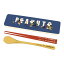 大西賢製販 PEANUTS 箸&スプーンセット ブルー カレッジ SLJ-1201