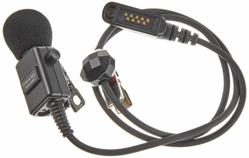 アイコム 防水コネクタ付/PTTスイッチ付タイピン型マイクロホン HM-163A