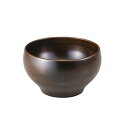 山中塗 嘉匠菴 木製 ボウル 汁椀 M 11cm 桜 丸椀 こげ茶 SO-0560
