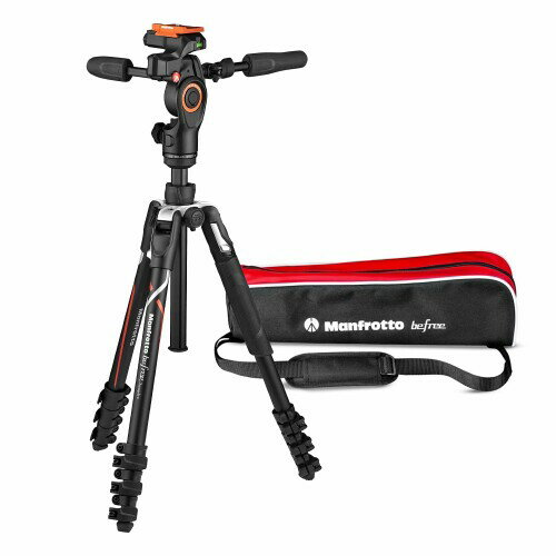 Manfrotto - マンフロット(Manfrotto) befree 3ウェイライブ アドバンス ソニーαモデル 三脚 3ウェイ雲台 耐荷重6kg ケース付 MKBFRLA-3W ハイブリッド スチルビデオ 高性能フルードドラッグ クイックプレー