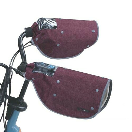 Rakuten - Keia+ (Kawasumi Seisakusyo) オールシーズンハンドルカバー デニム ワインレッド 幅230mm×長さ390mm 259-00061/KWH-550WR