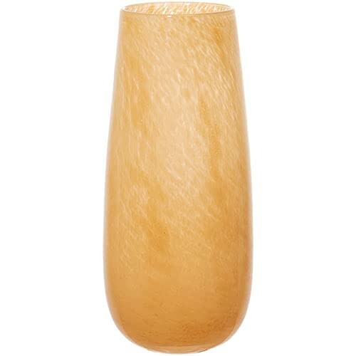 FOYER フラワーベース インテリア 花瓶 ガラス アイボリー H 27cm 幅12cm 2c00030IV