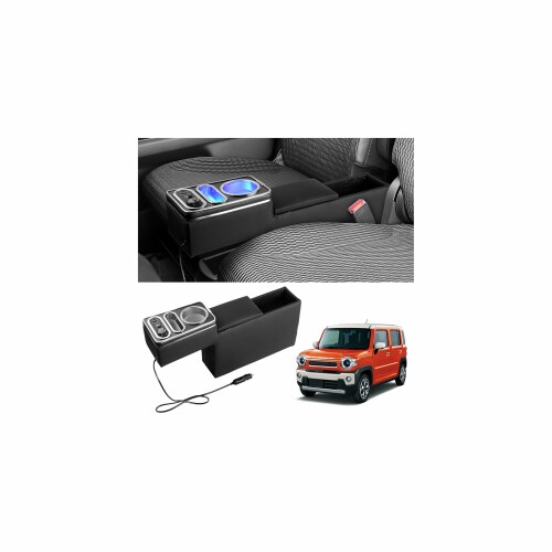 Auto Spec ハスラー コンソールボックス MR52S MR92S アームレスト 7色LED Type-C充電 USB充電 2019年12月〜