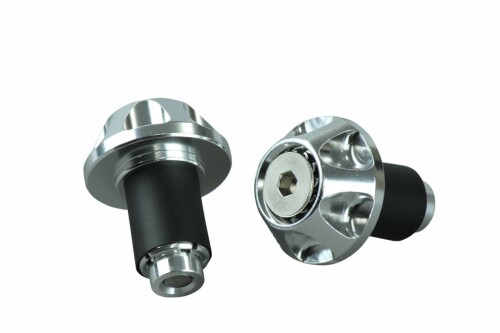 ポッシュフェイス(POSH FAITH) バイク用品 ハンドルバーエンド グリップエンドキャップ(外径35.5mm) ハンドル内径14-19mm対応 シルバー 031077-03-10 バーエンドキャップ