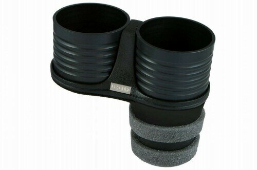 アルカボ（ALCABO） マルチポケット・シリーズ 『ブラック・カップホルダー (品番：AL-B110B)』 ■BMW/FIAT/MASERATI/JAGUAR/Mercedes-Benz/MINI/PEUGEOT/RENAULT/VW/Smart AL-B110B