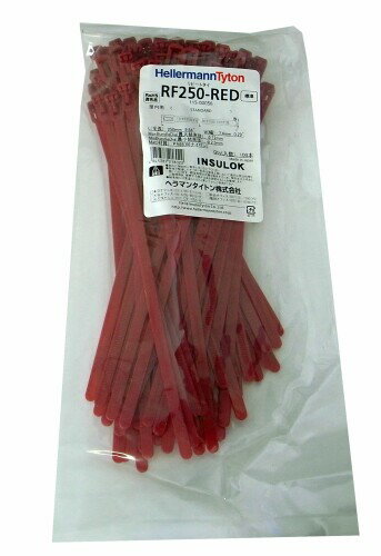 Rakuten - ヘラマンタイトン はずせる カラーリピートタイ RF250RED 100本入 標準・屋内用クレード 赤