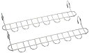 下村企販 等間隔に干せる 6連ハンガー 2本組 風で片寄らない まとめて取り込める 浴室乾燥OK 丈夫なステンレス製 部屋干し 室内 室外 洗濯物干し 燕三条 ...