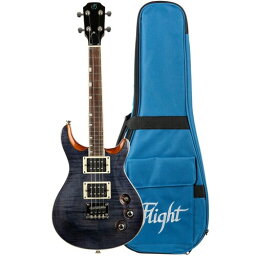 フライトウクレレ Flight Rock Series エレキウクレレ(4弦ギター) Vanguard トランスブラック FUR-VG-TBK