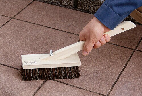 緑長 キワトリ刷毛 ゴマ本馬毛 2行 35mm 柄付