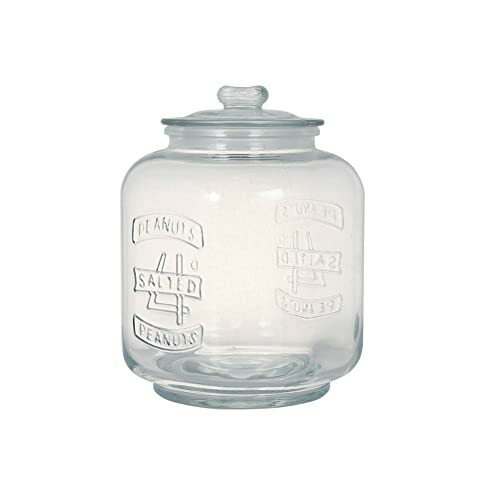 ダルトン(Dulton) ガラス クッキー ジャー 5L 見せる 保存 容器 キッチン 高さ260mm 幅185mm 奥行185mm CH00-H05-5 サイズ:H26xW18.5xD18.5cm 素材・材質:ガラス、ポリエチレン 生産国...
