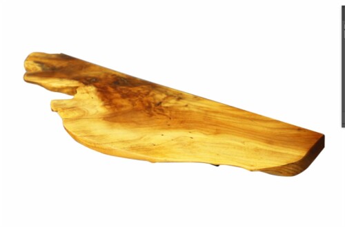 (PJ Coll) Live Edge Fir Wood Wall Shelf, Unique, Floating Shelves, Floating Wall Shelves, Sturdy, Lightweight, Natural Live Edge Shelves唯一無二，壁 棚 傷つけない，天然木棚，壁のライブエッジの棚，取り付けが簡単,55x